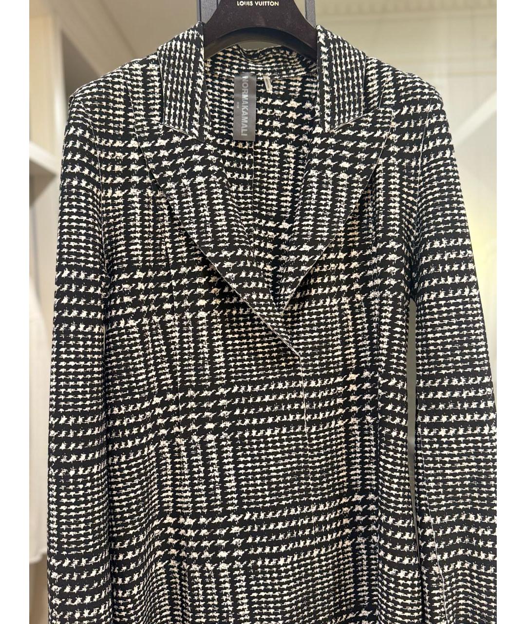 NORMA KAMALI Мульти бархатное повседневное платье, фото 4