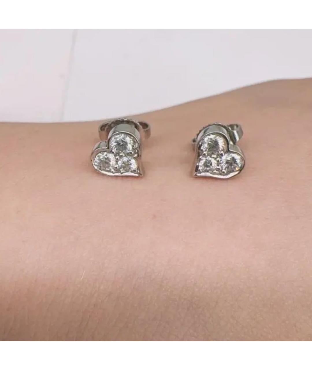 TIFFANY&CO Серебряные серьги из белого золота, фото 5