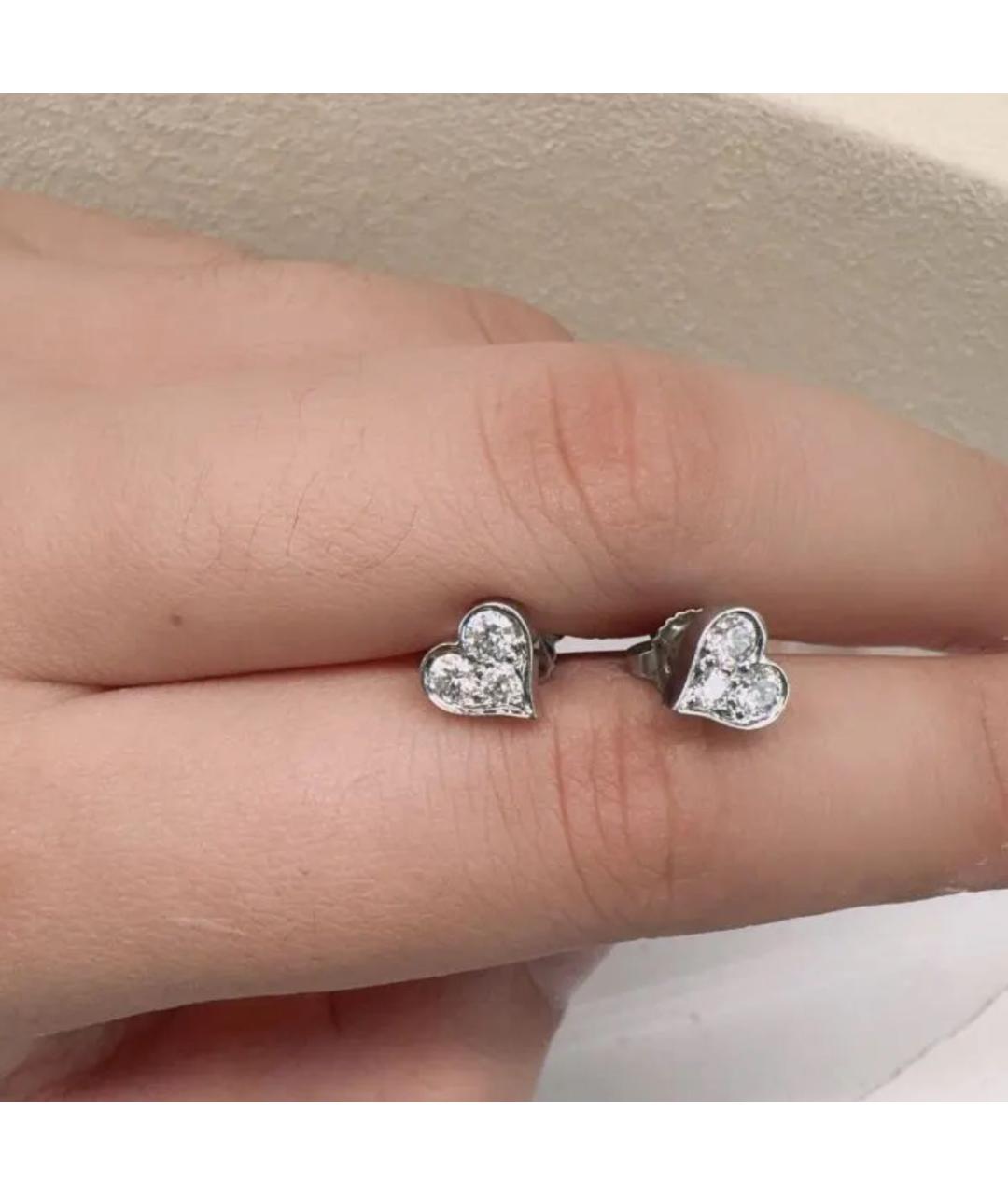 TIFFANY&CO Серебряные серьги из белого золота, фото 4