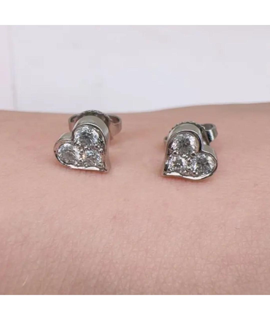 TIFFANY&CO Серебряные серьги из белого золота, фото 3