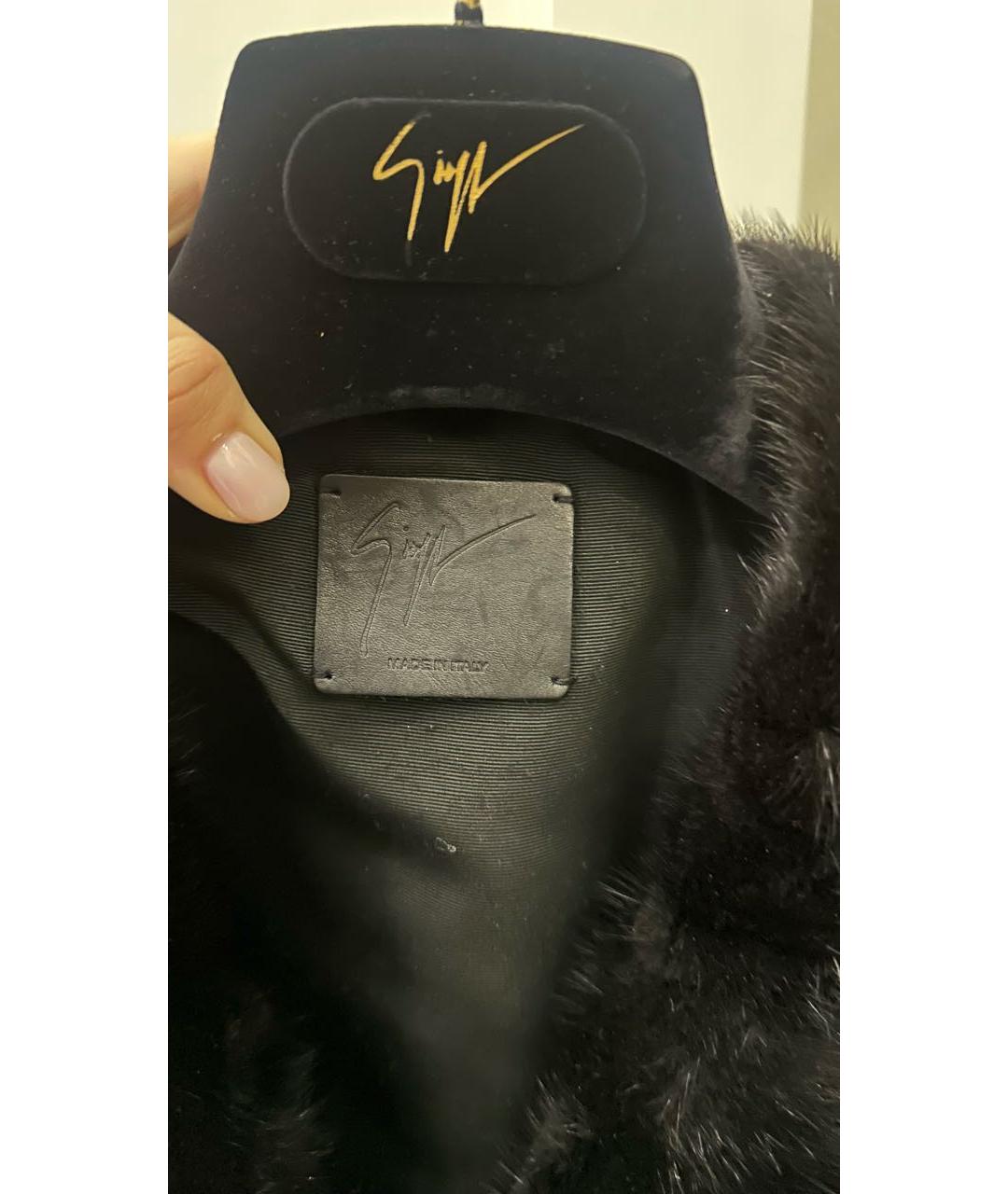 GIUSEPPE ZANOTTI DESIGN Черная кожаная куртка, фото 3