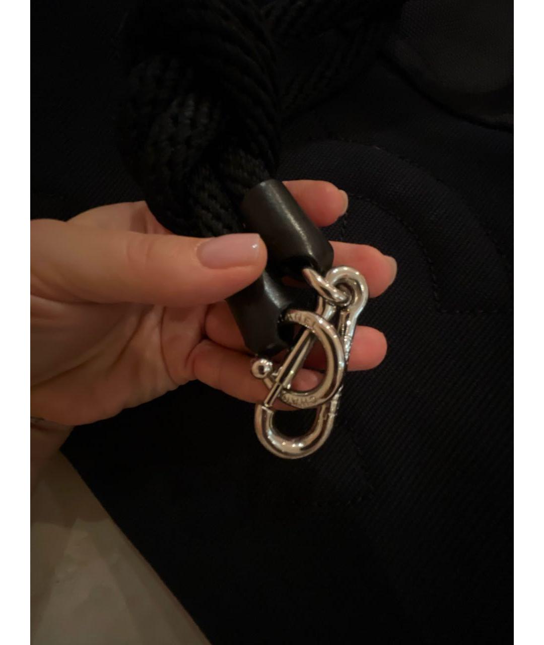 CHANEL Черная тканевая сумка тоут, фото 5