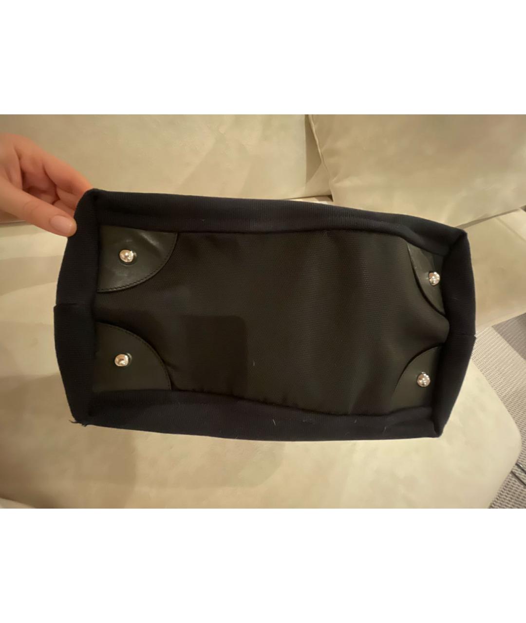 CHANEL Черная тканевая сумка тоут, фото 8