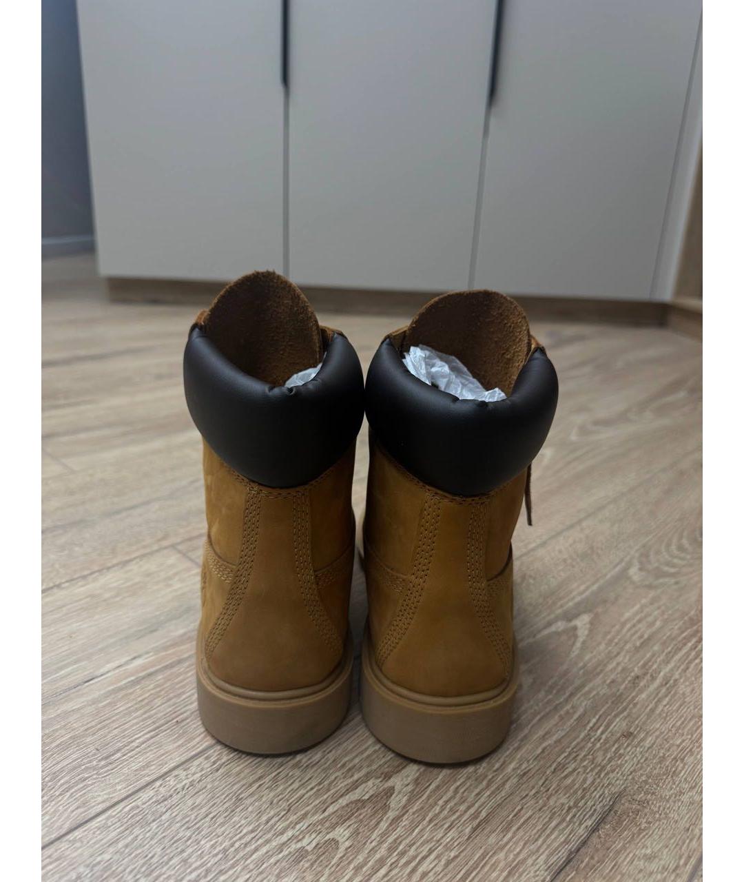 TIMBERLAND Бежевые замшевые высокие ботинки, фото 4