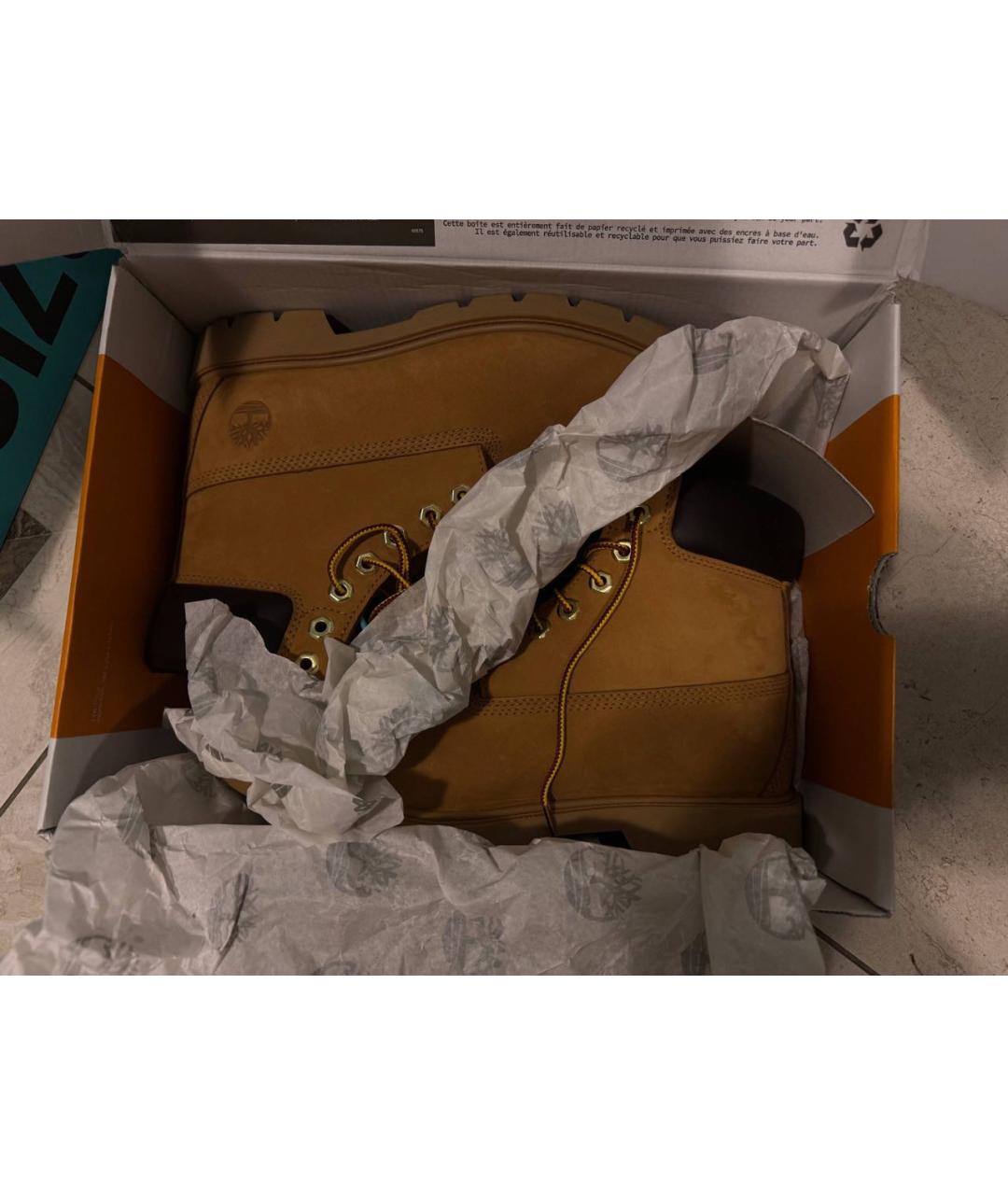 TIMBERLAND Бежевые замшевые высокие ботинки, фото 5