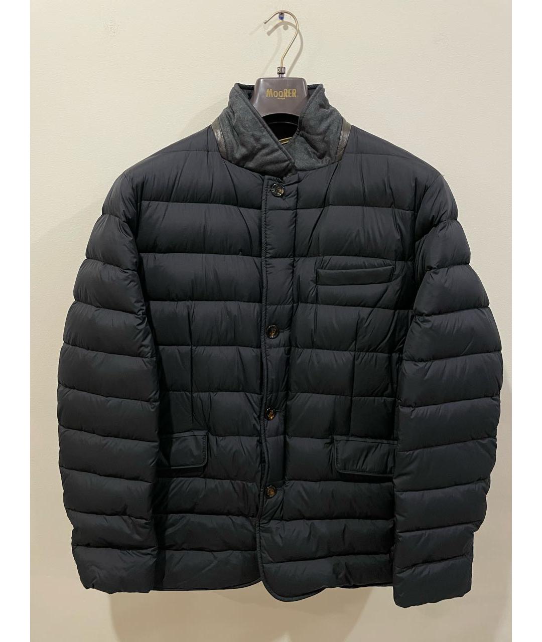 MOORER Темно-синий полиэстеровый пуховик, фото 8