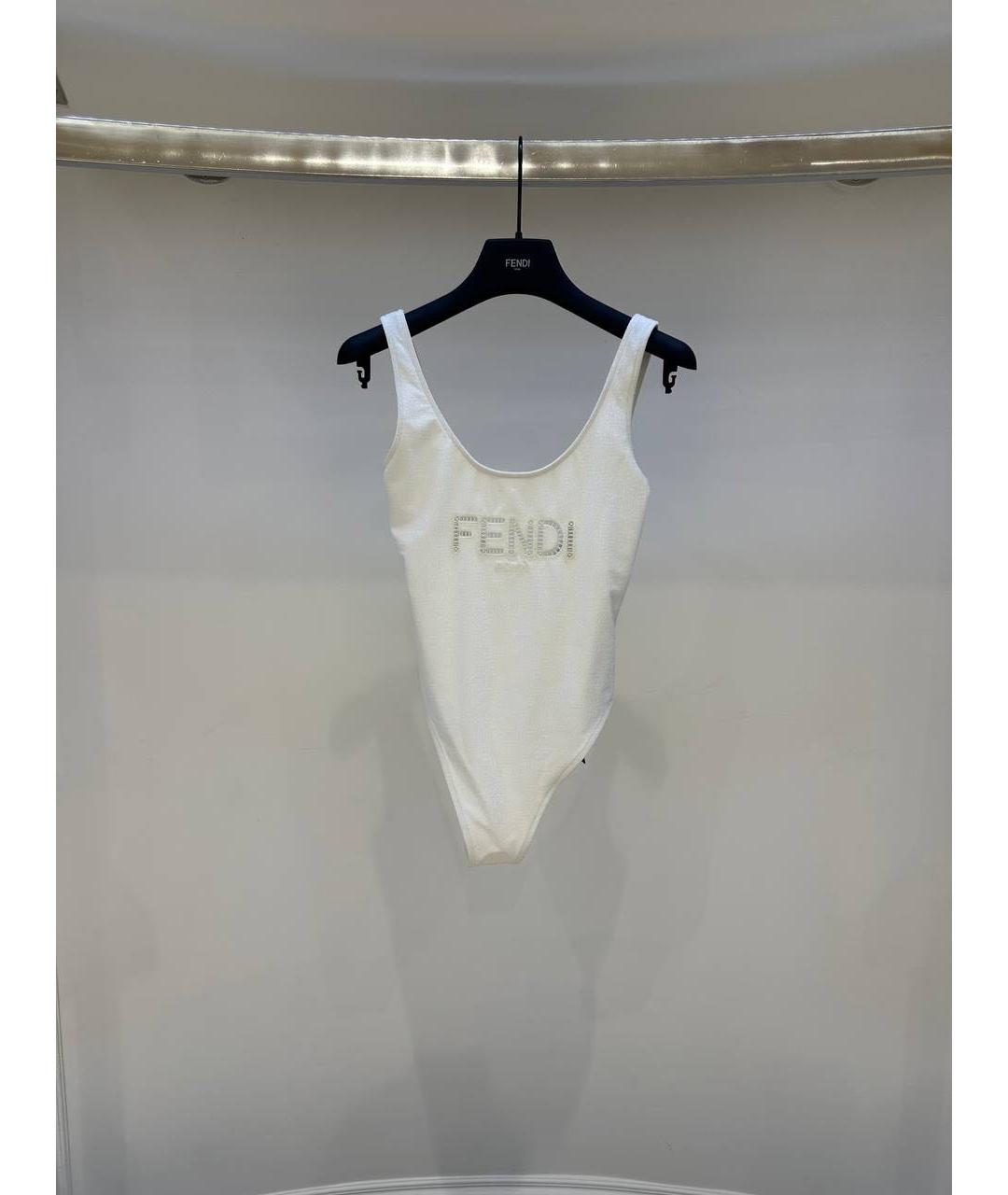 FENDI Белый купальник, фото 3