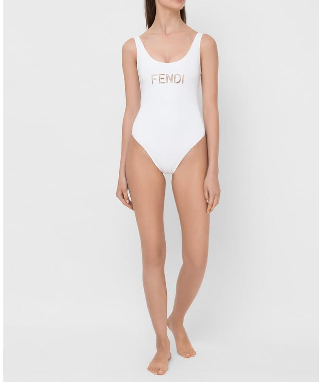 FENDI Белый купальник, фото 2