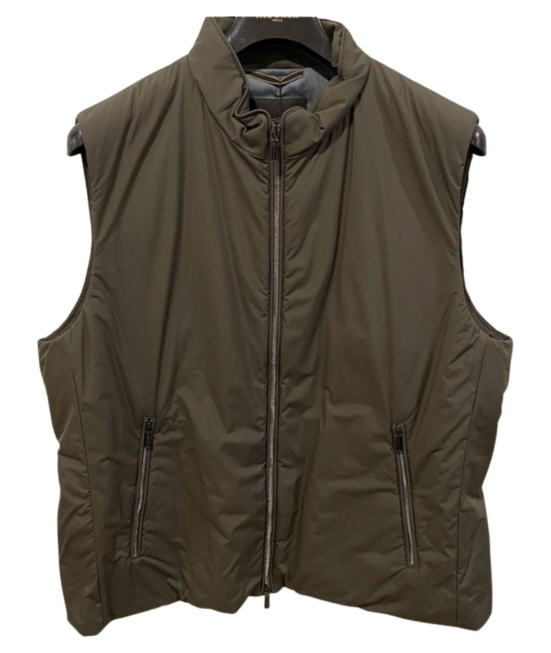 MOORER Коричневый полиэстеровый жилет, фото 1