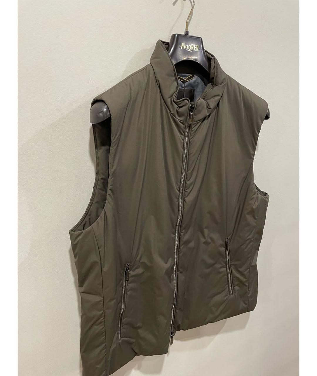 MOORER Коричневый полиэстеровый жилет, фото 4