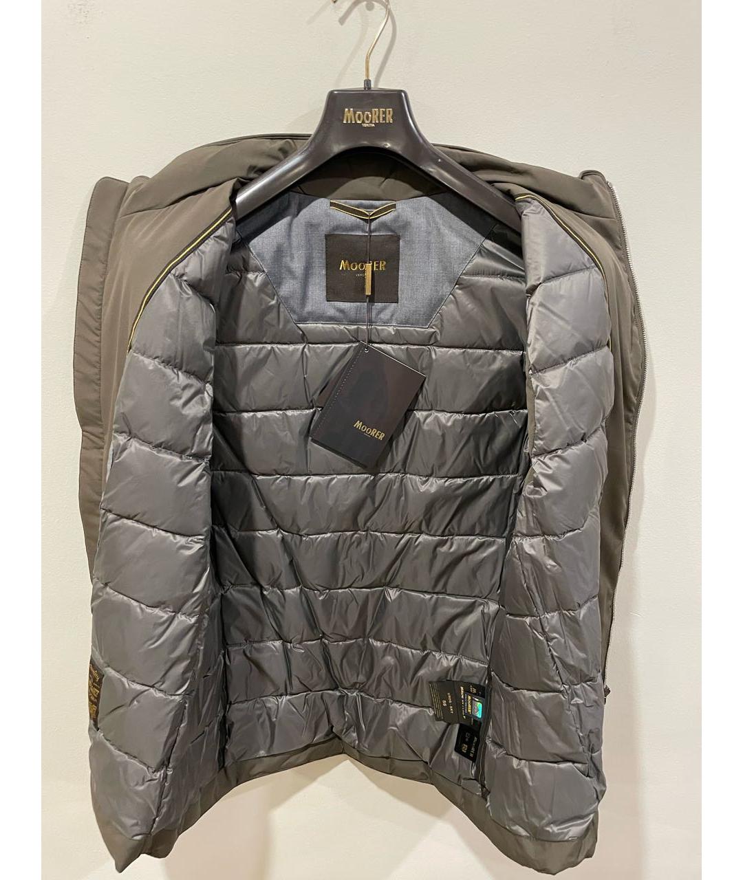 MOORER Коричневый полиэстеровый жилет, фото 3