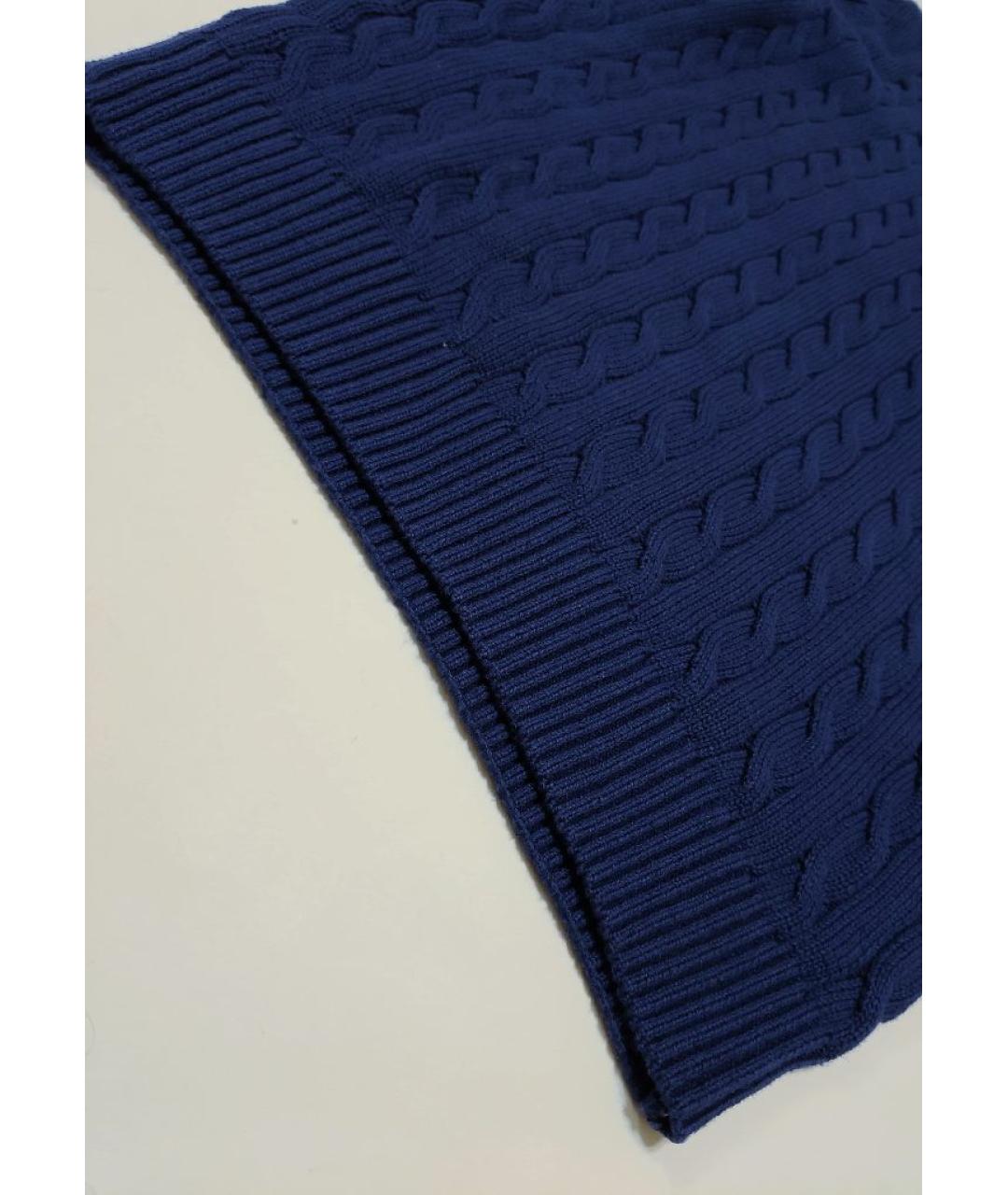 POLO RALPH LAUREN Темно-синий хлопковый джемпер / свитер, фото 7