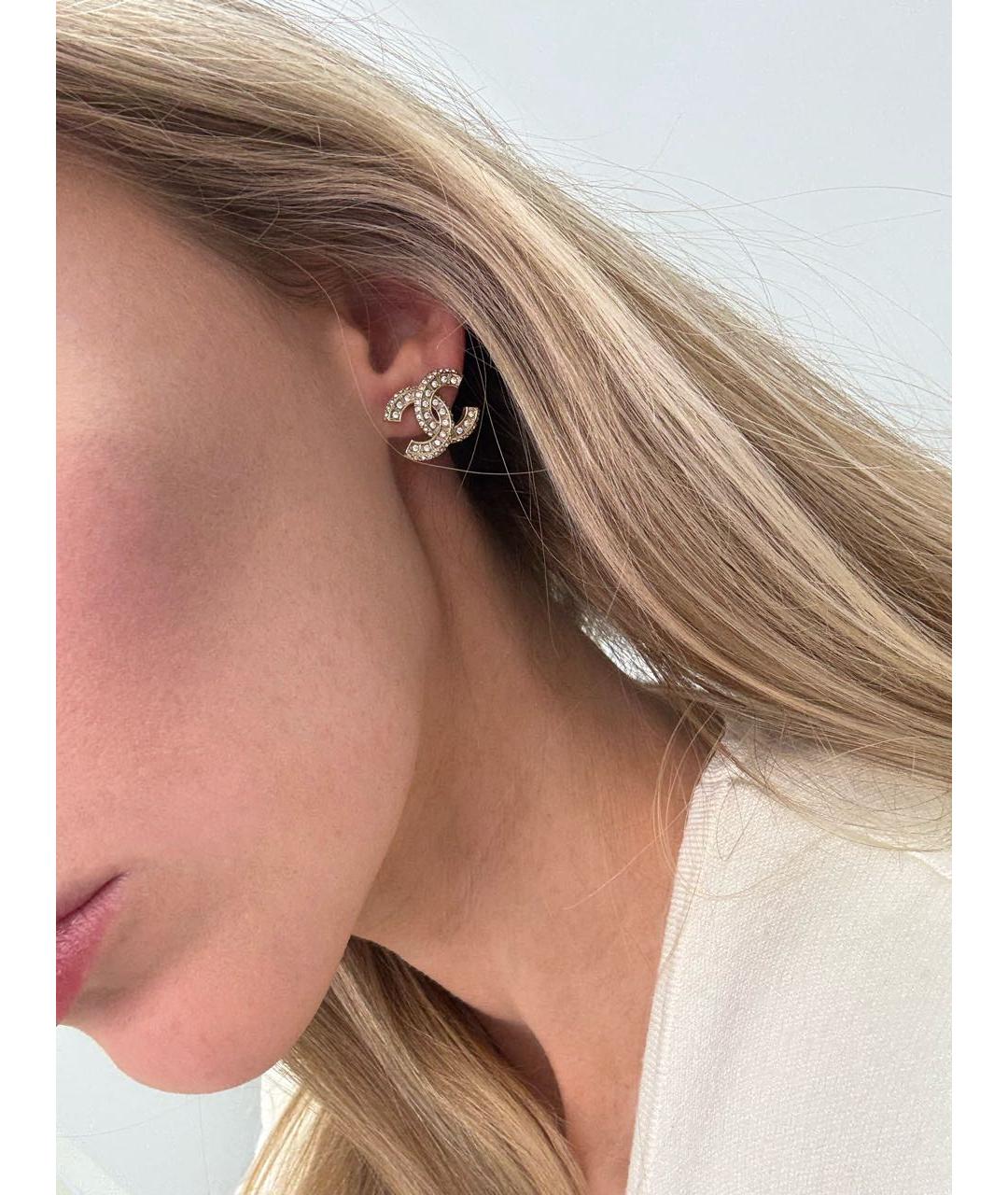 CHANEL Золотые серьги, фото 7