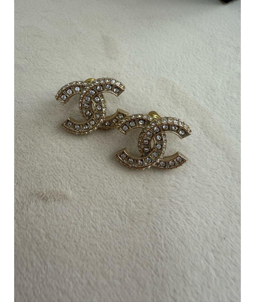 CHANEL Золотые серьги, фото 3