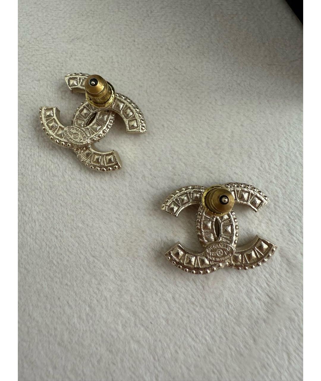 CHANEL Золотые серьги, фото 4