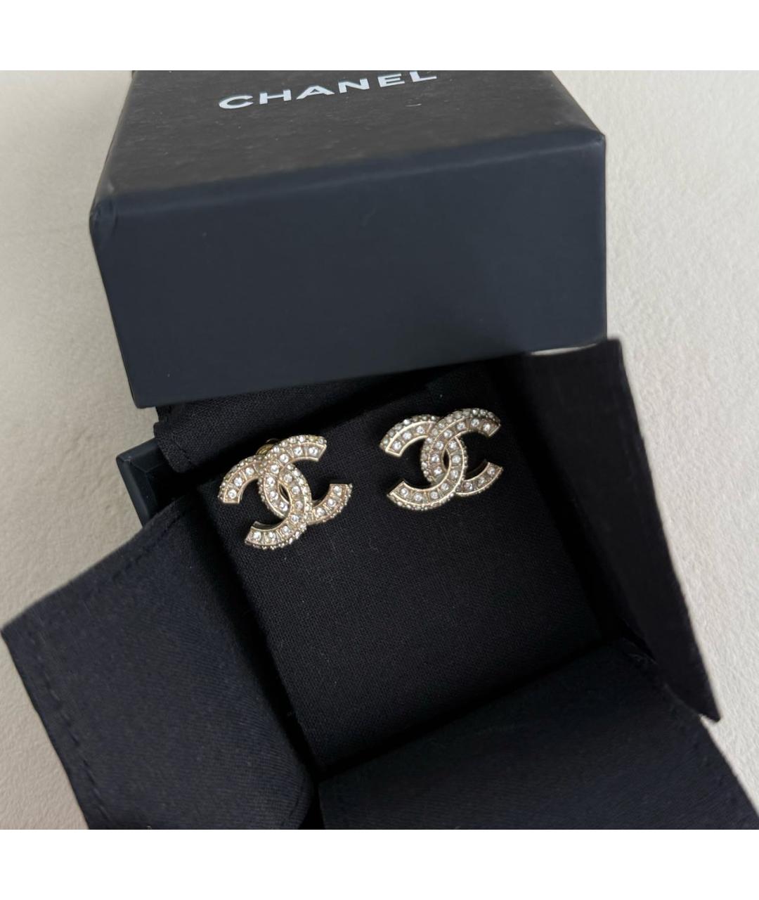 CHANEL Золотые серьги, фото 8