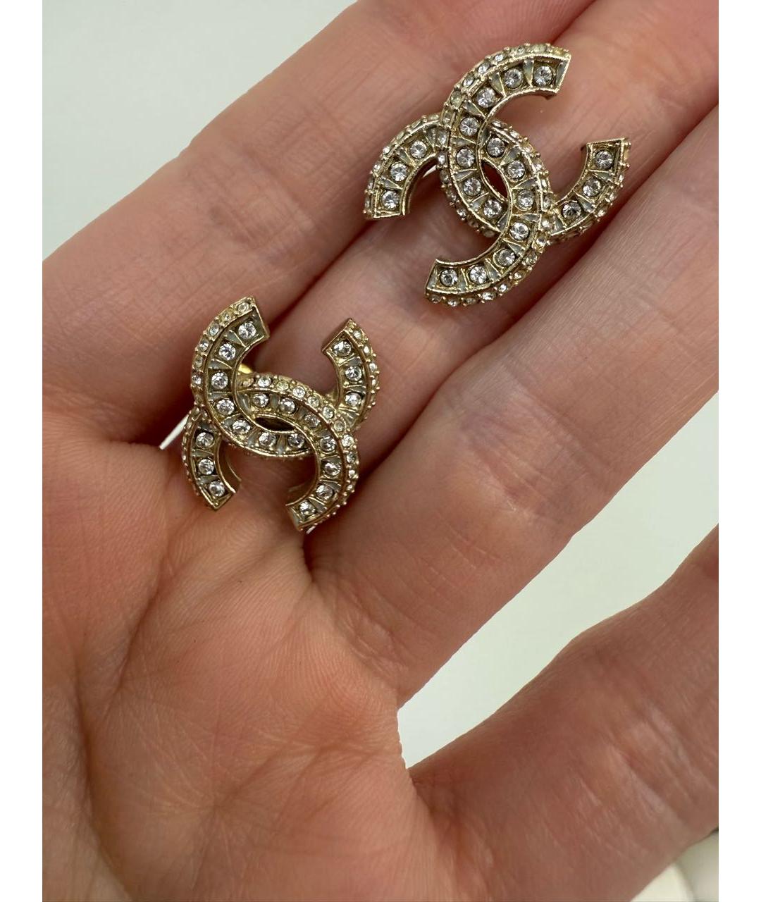 CHANEL Золотые серьги, фото 2