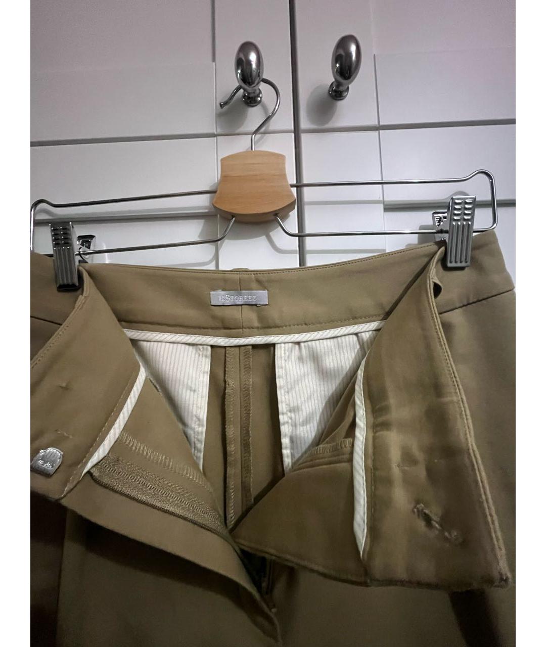 12 STOREEZ Бежевые хлопковые брюки широкие, фото 4