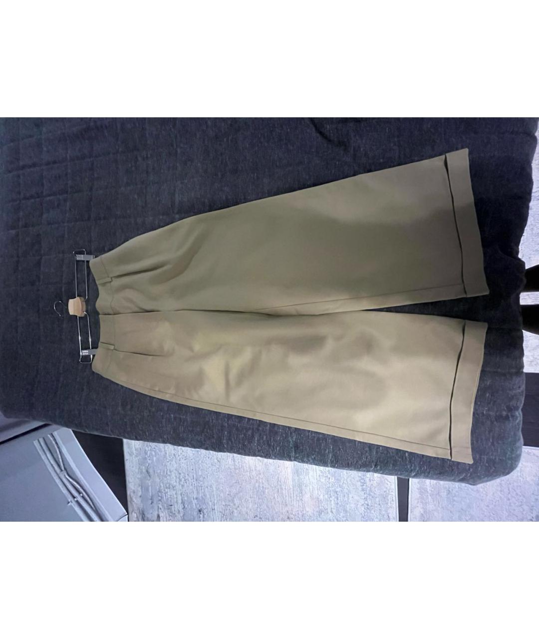 12 STOREEZ Бежевые хлопковые брюки широкие, фото 7