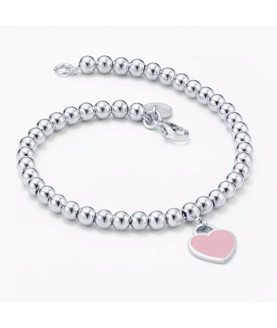 TIFFANY&CO Розовый серебряный браслет, фото 4