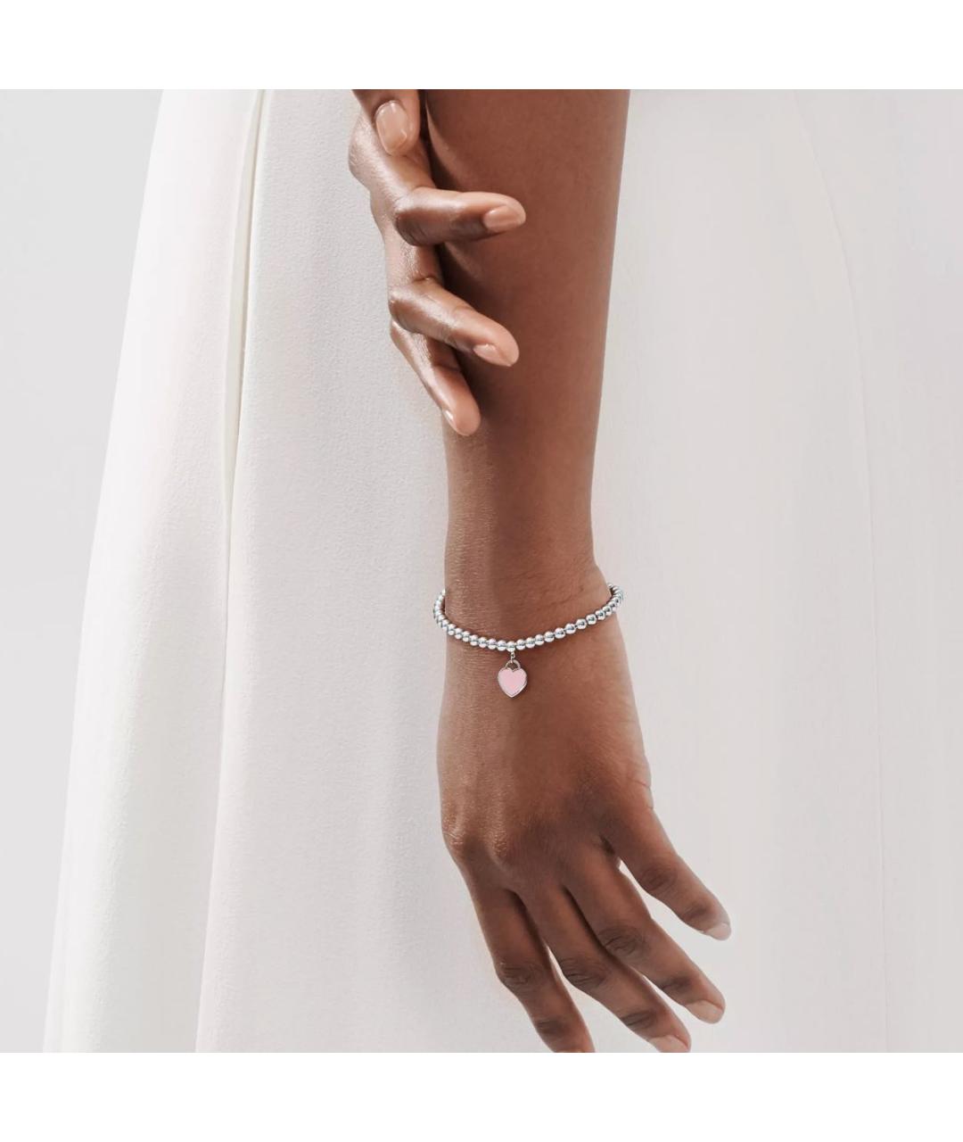 TIFFANY&CO Розовый серебряный браслет, фото 2
