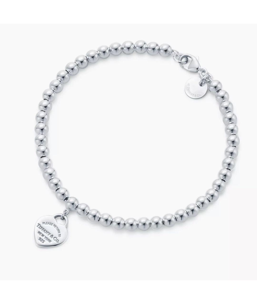 TIFFANY&CO Розовый серебряный браслет, фото 3