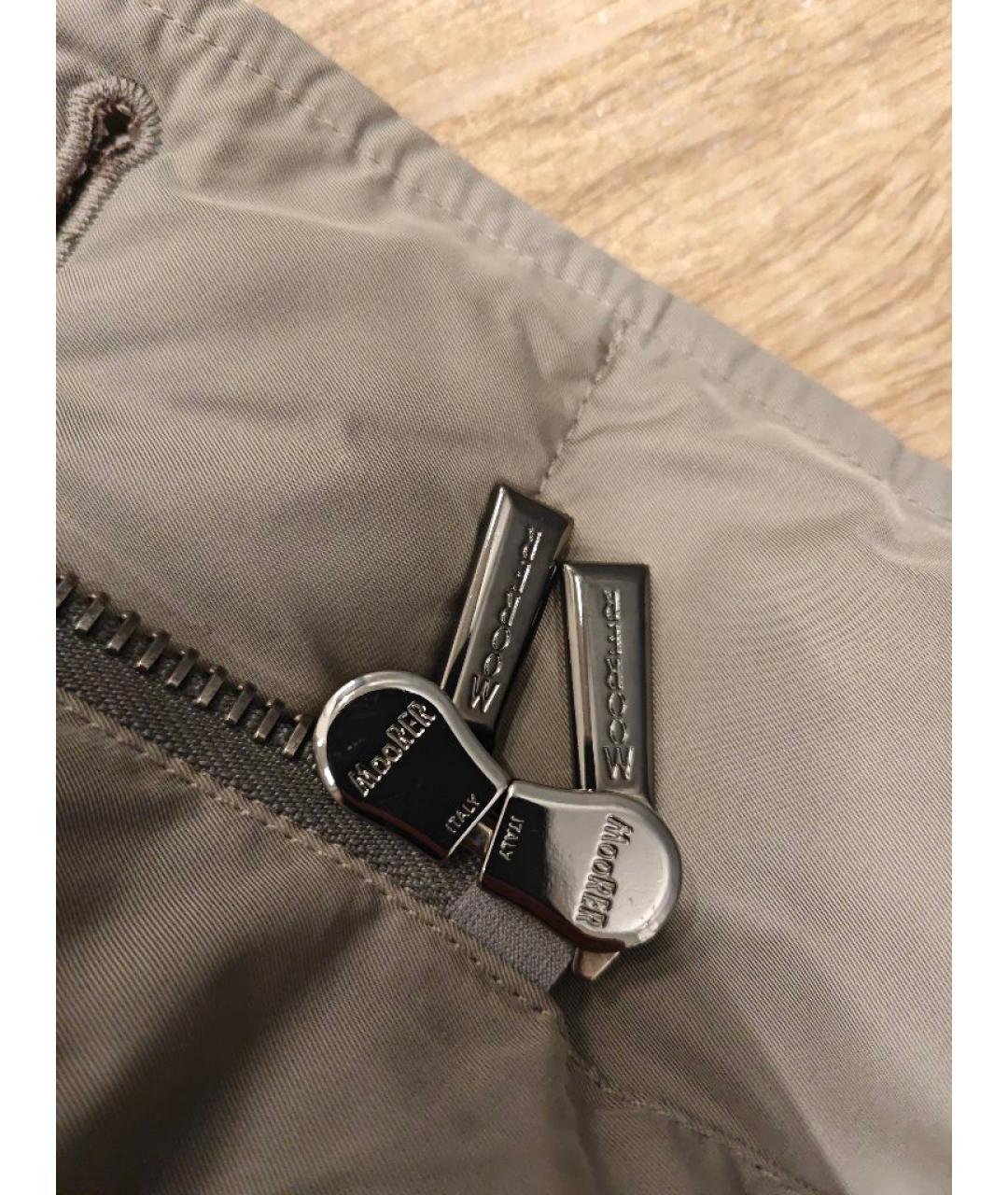 MOORER Бежевый полиэстеровый пуховик, фото 8