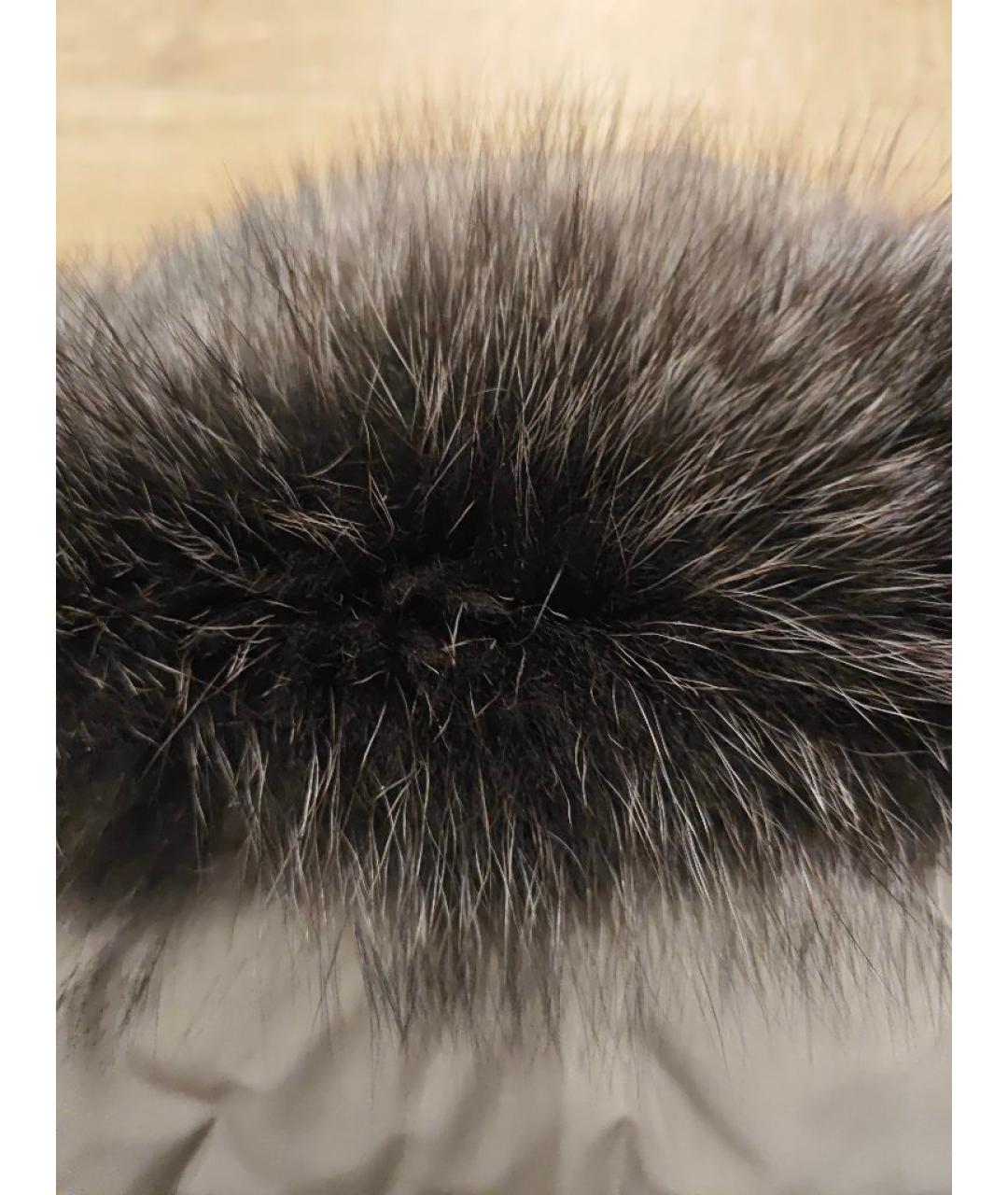 MOORER Бежевый полиэстеровый пуховик, фото 7