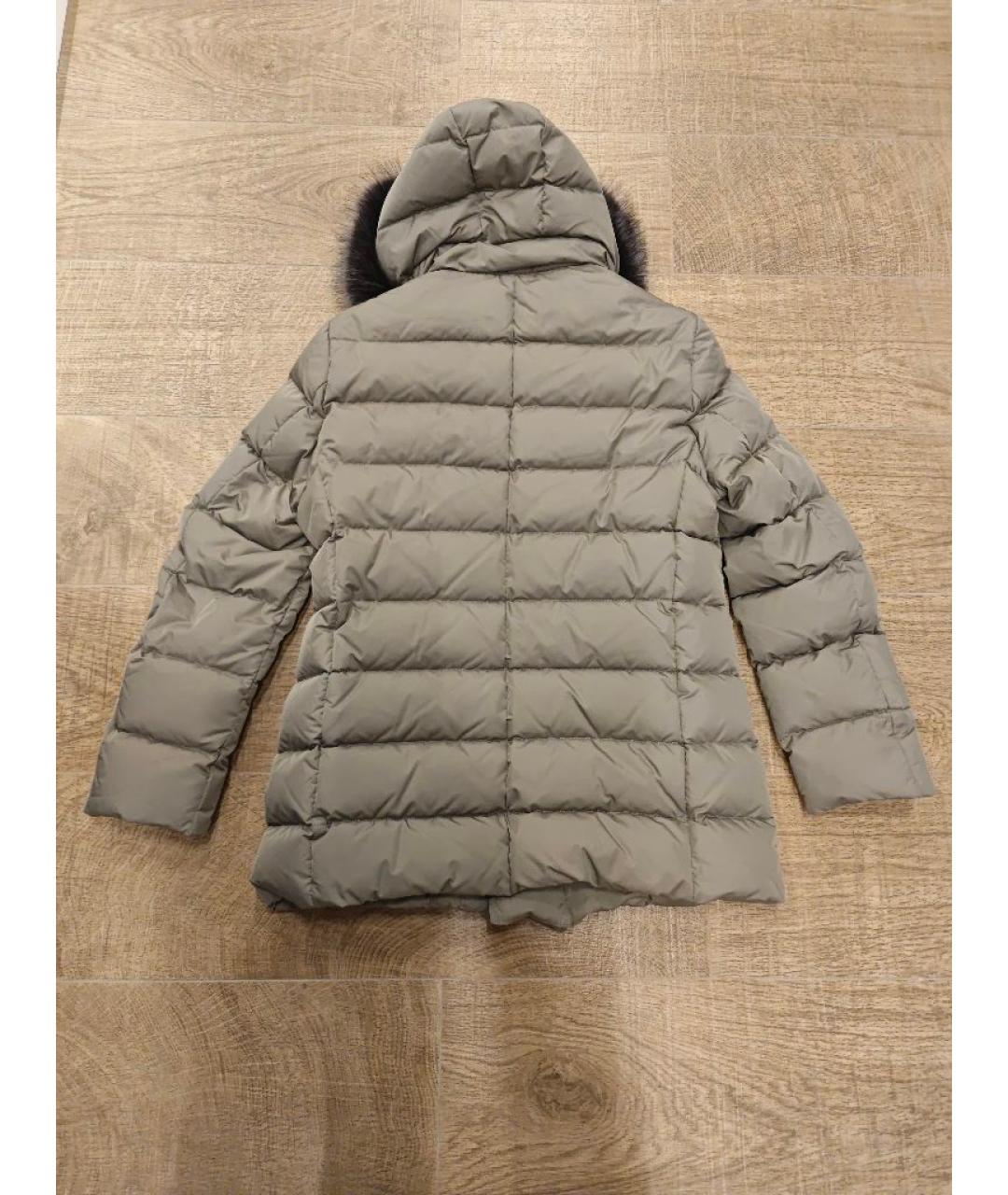 MOORER Бежевый полиэстеровый пуховик, фото 2