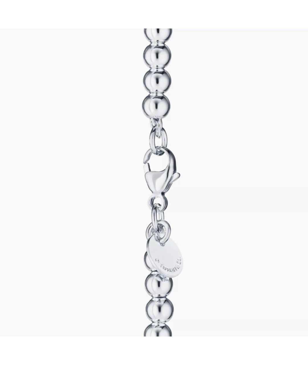 TIFFANY&CO Бордовый серебряный браслет, фото 5