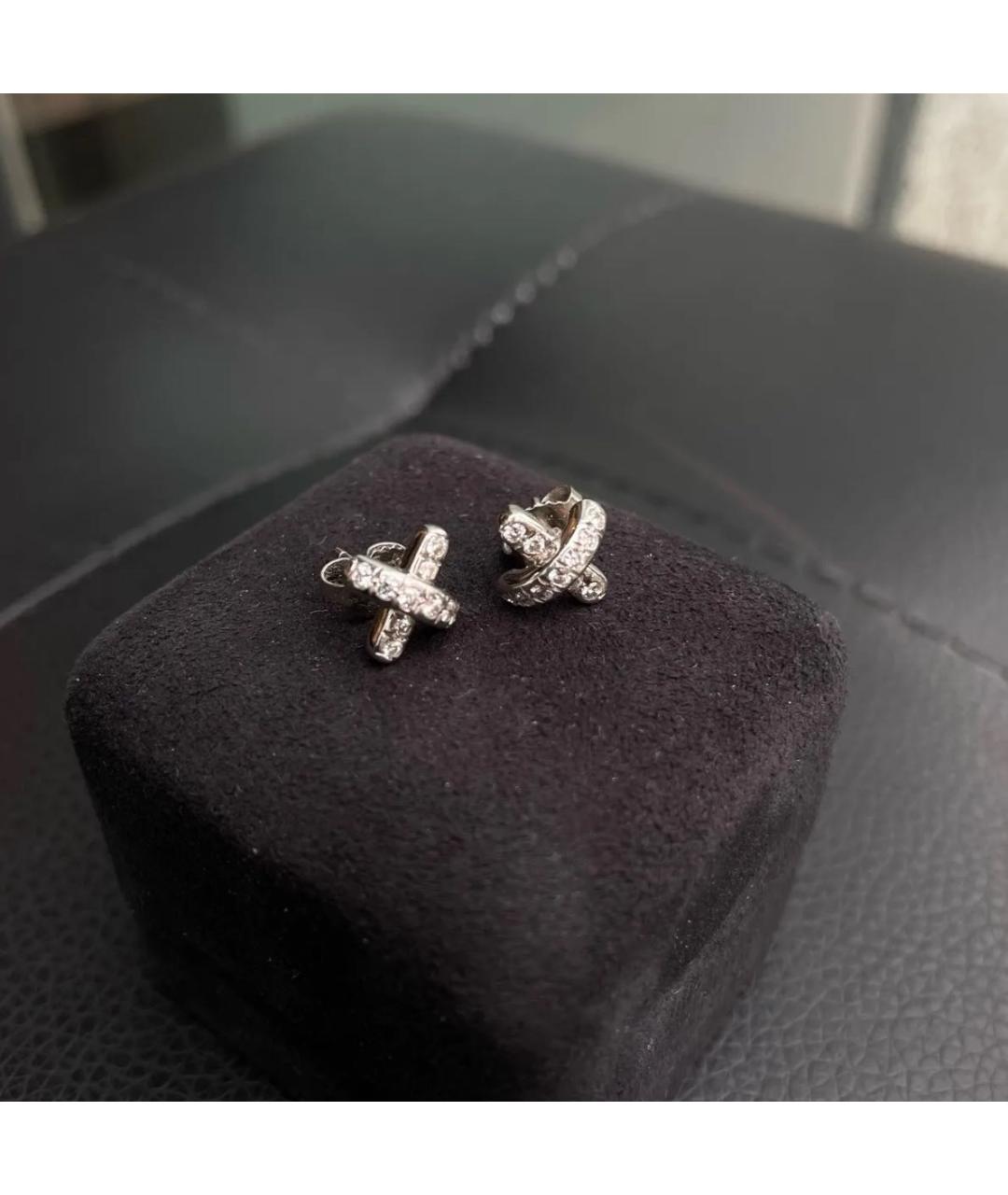 TIFFANY&CO Серебряные платиновые серьги, фото 4