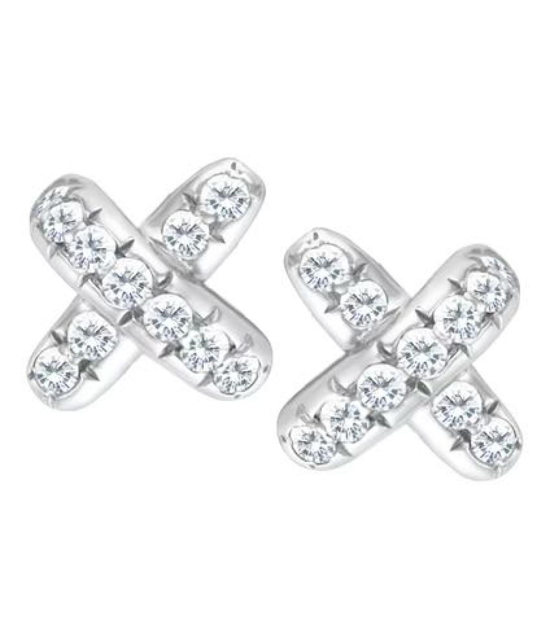 TIFFANY&CO Серебряные платиновые серьги, фото 1