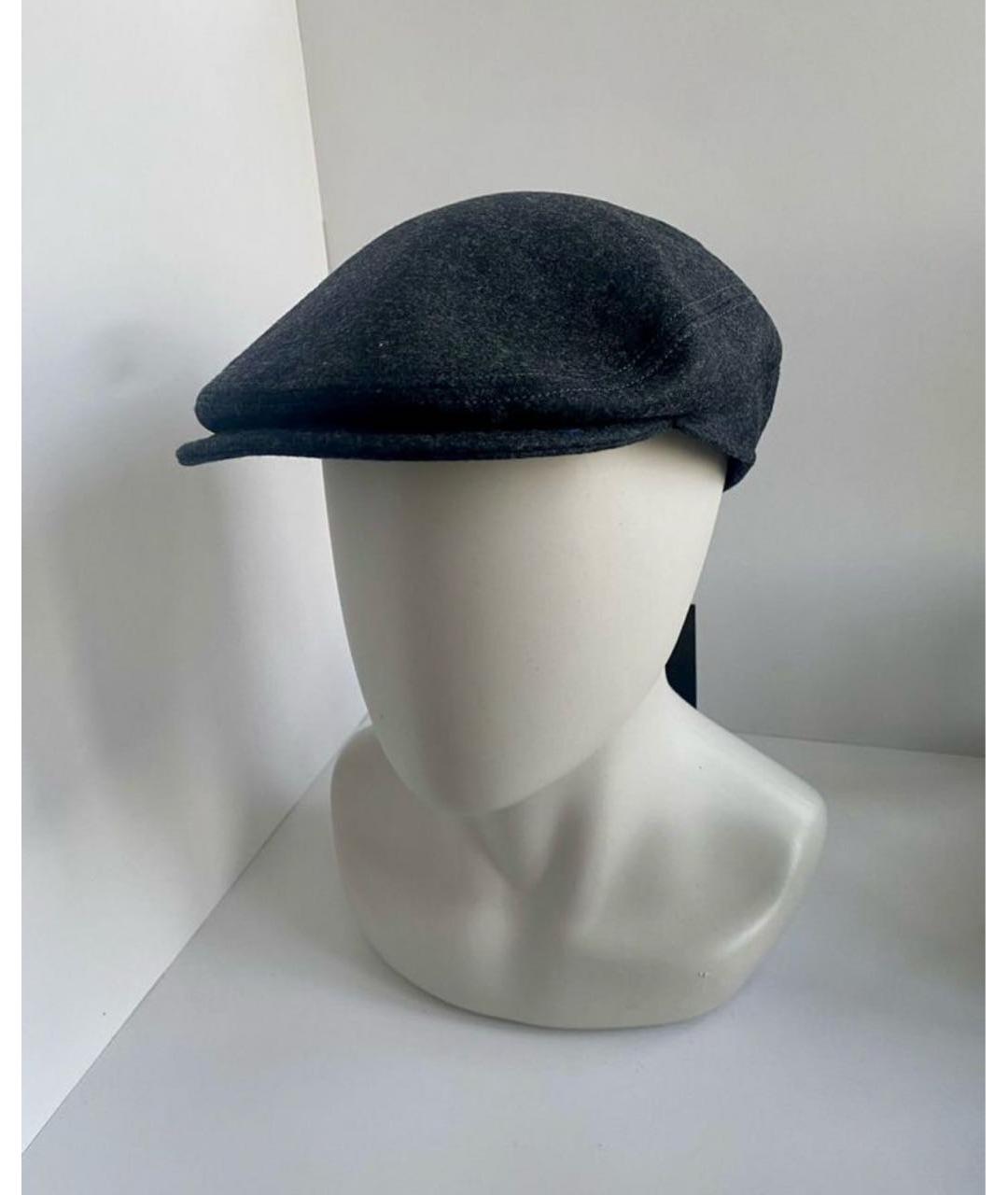 KITON Серая шерстяная кепка/бейсболка, фото 3