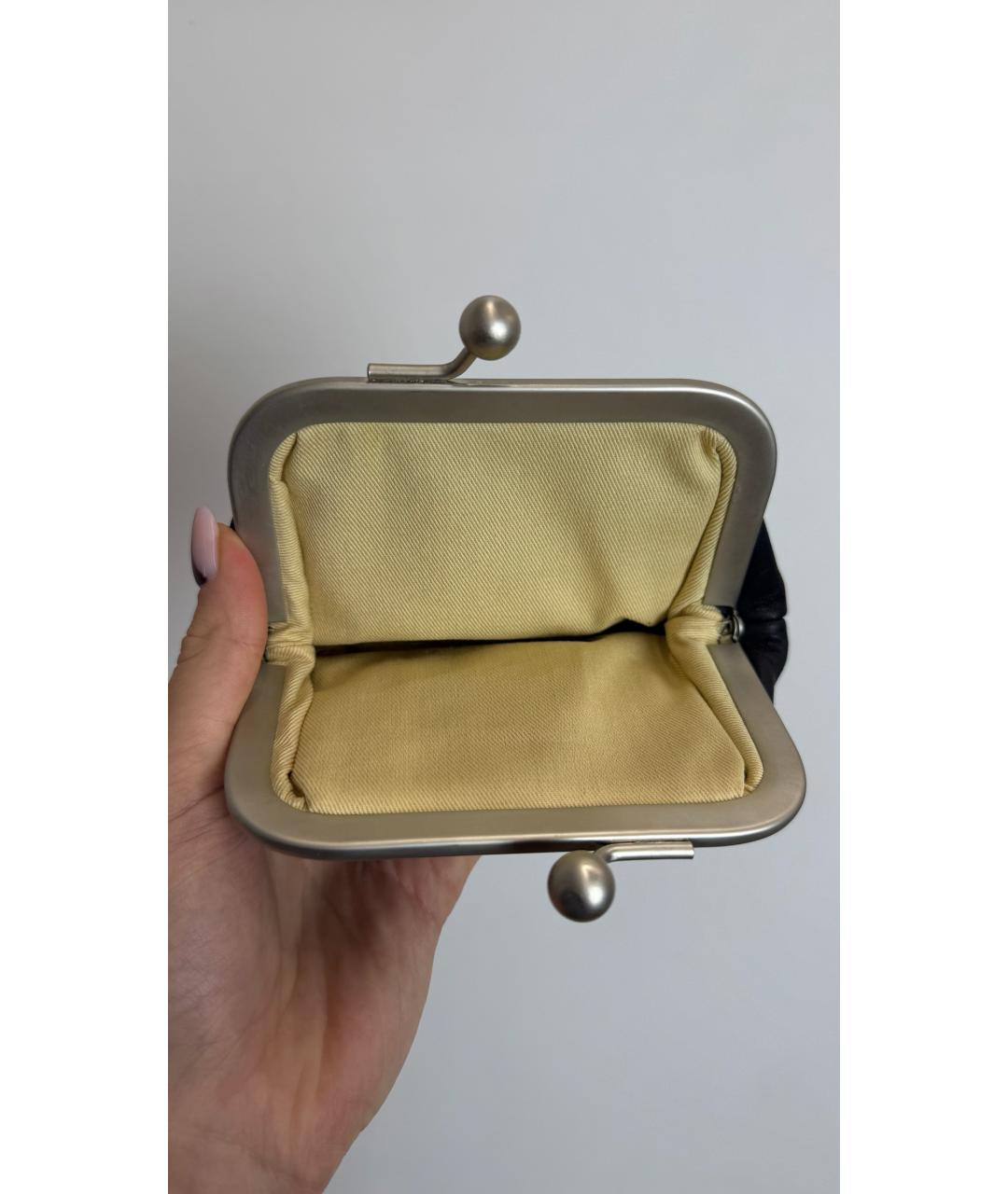 JEAN PAUL GAULTIER Черный кожаный кошелек, фото 4