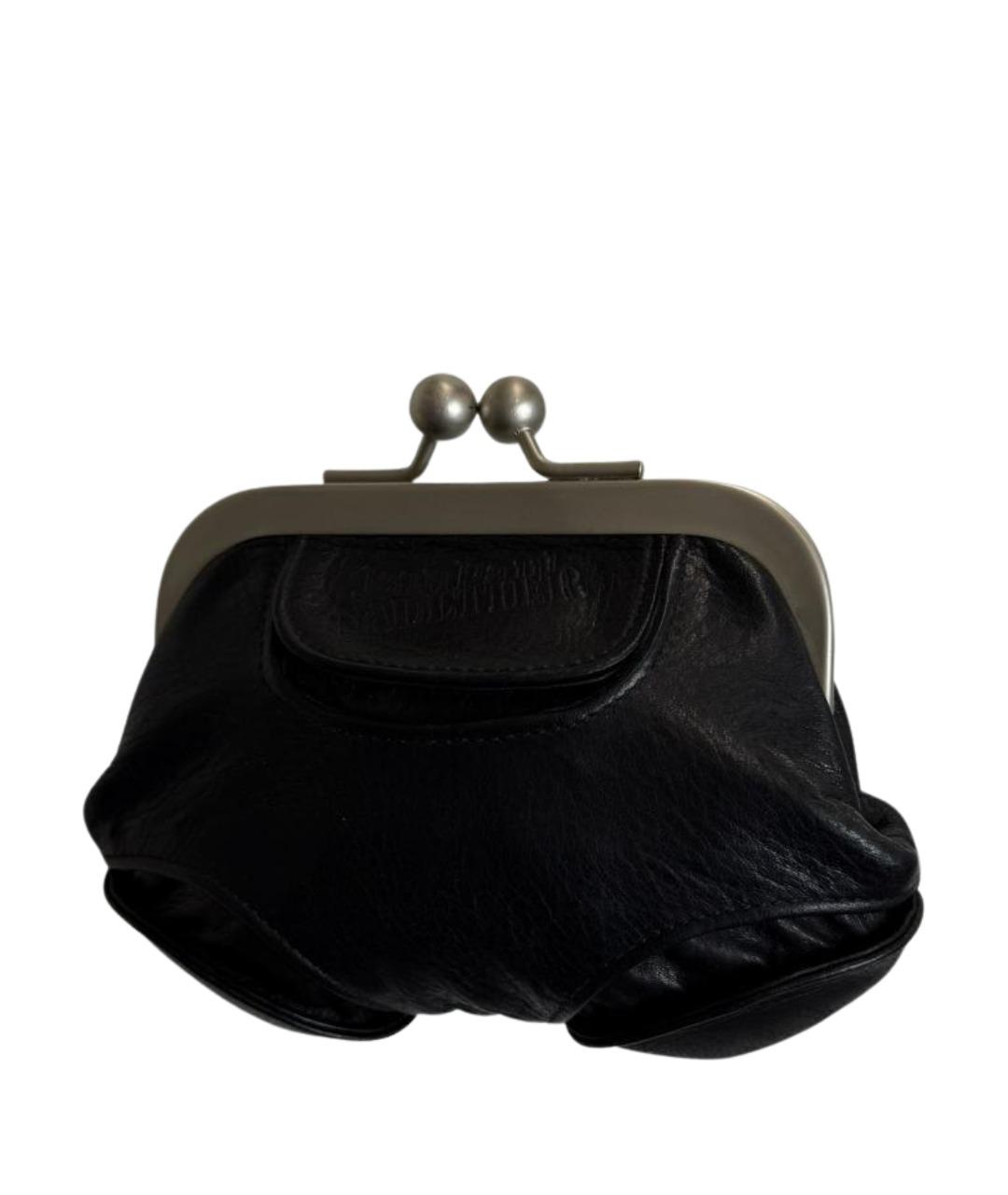 JEAN PAUL GAULTIER Черный кожаный кошелек, фото 1