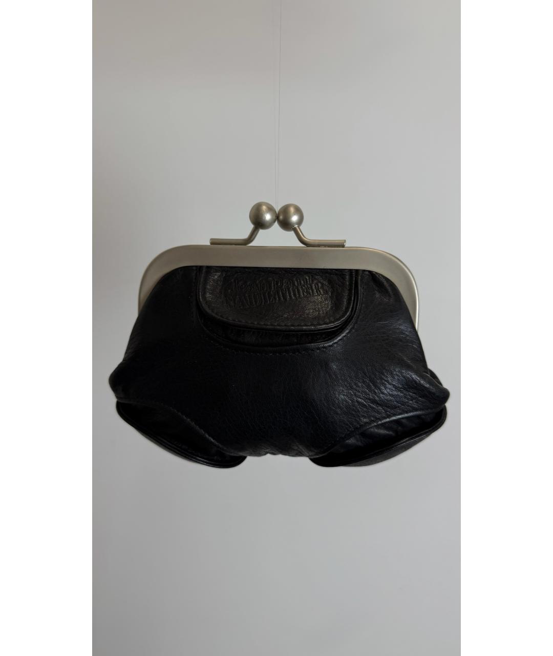 JEAN PAUL GAULTIER Черный кожаный кошелек, фото 2