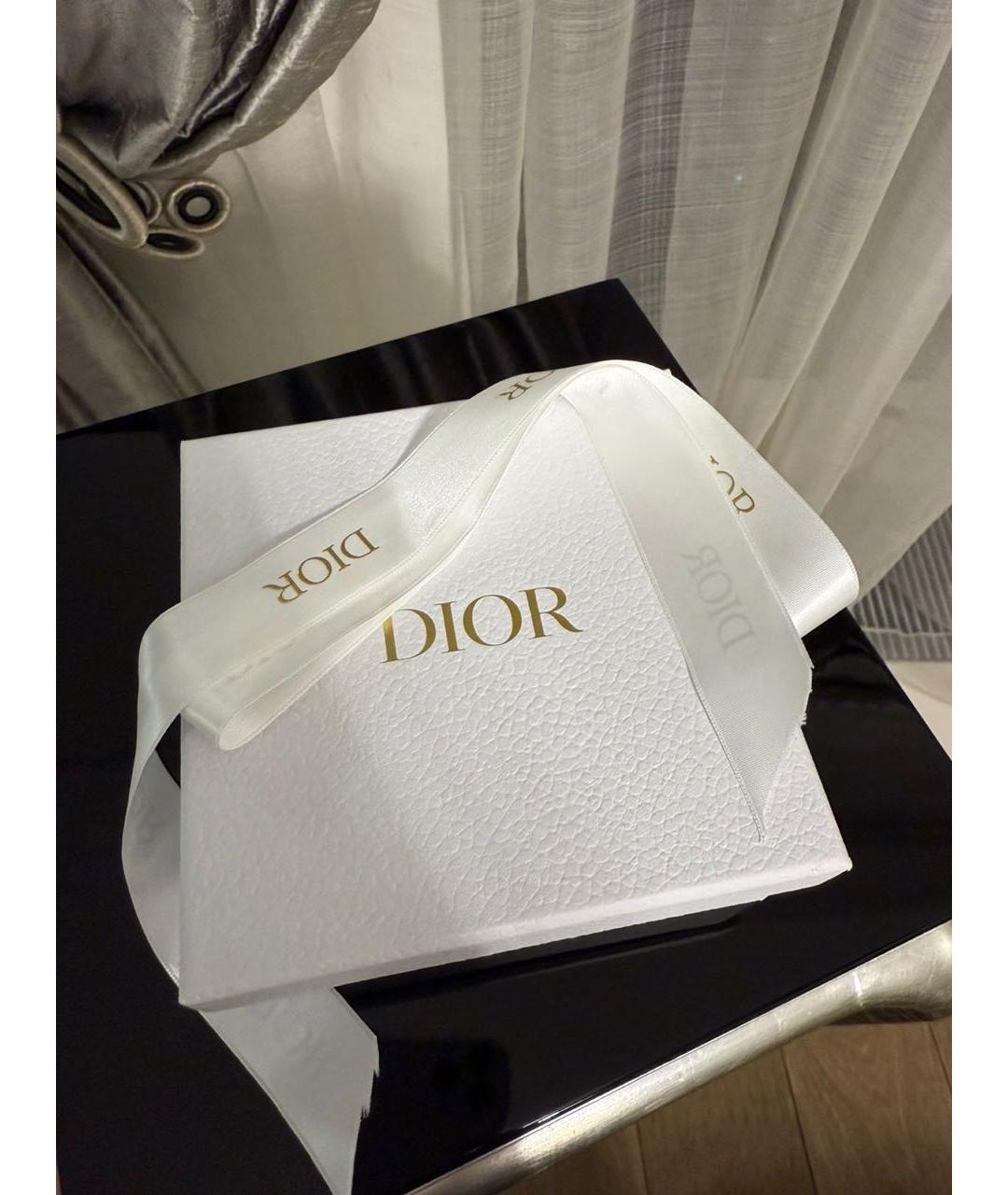 CHRISTIAN DIOR Черный кожаный кошелек, фото 4