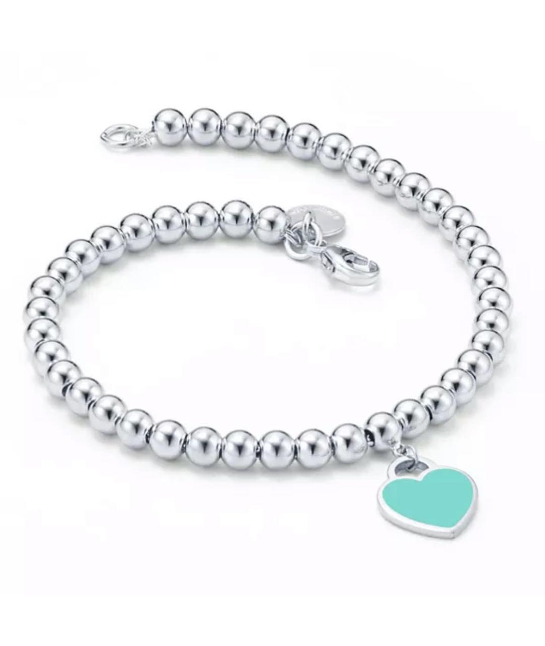 TIFFANY&CO Бирюзовый серебряный браслет, фото 4