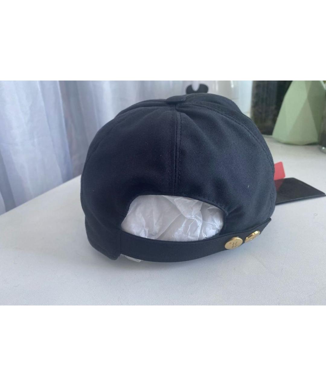 BILLIONAIRE Черная хлопковая кепка/бейсболка, фото 3