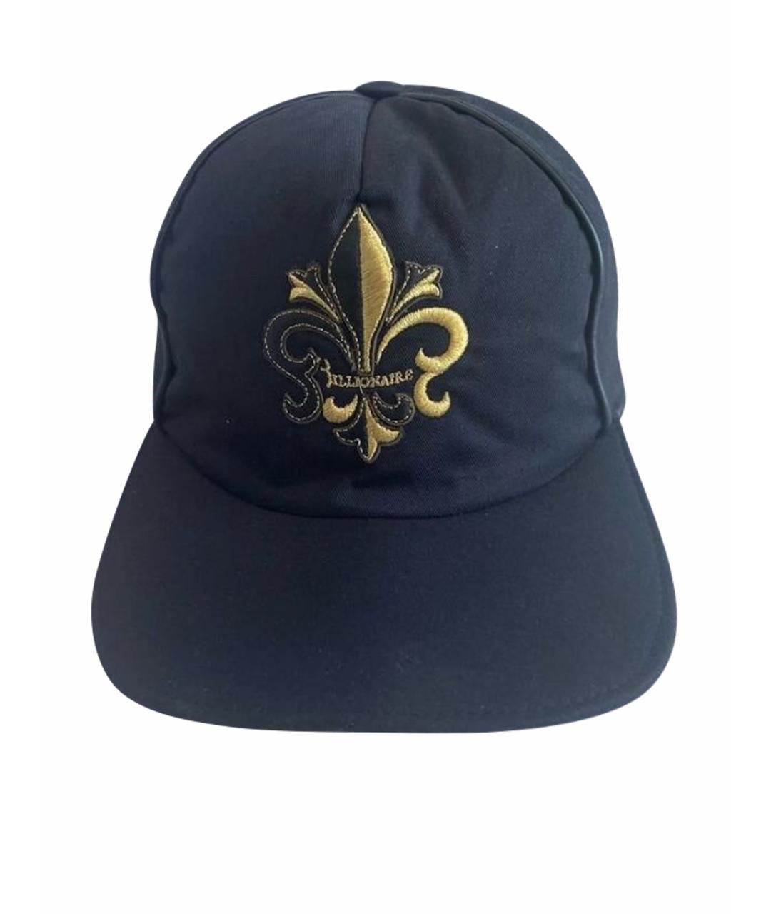 BILLIONAIRE Черная хлопковая кепка/бейсболка, фото 1