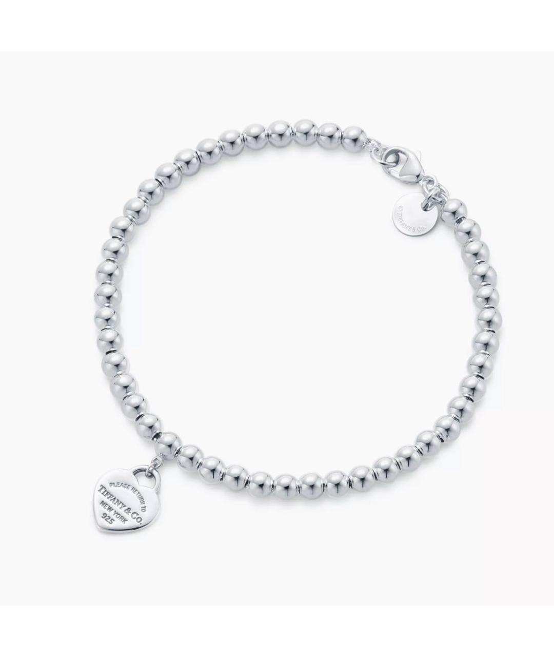 TIFFANY&CO Розовый серебряный браслет, фото 3