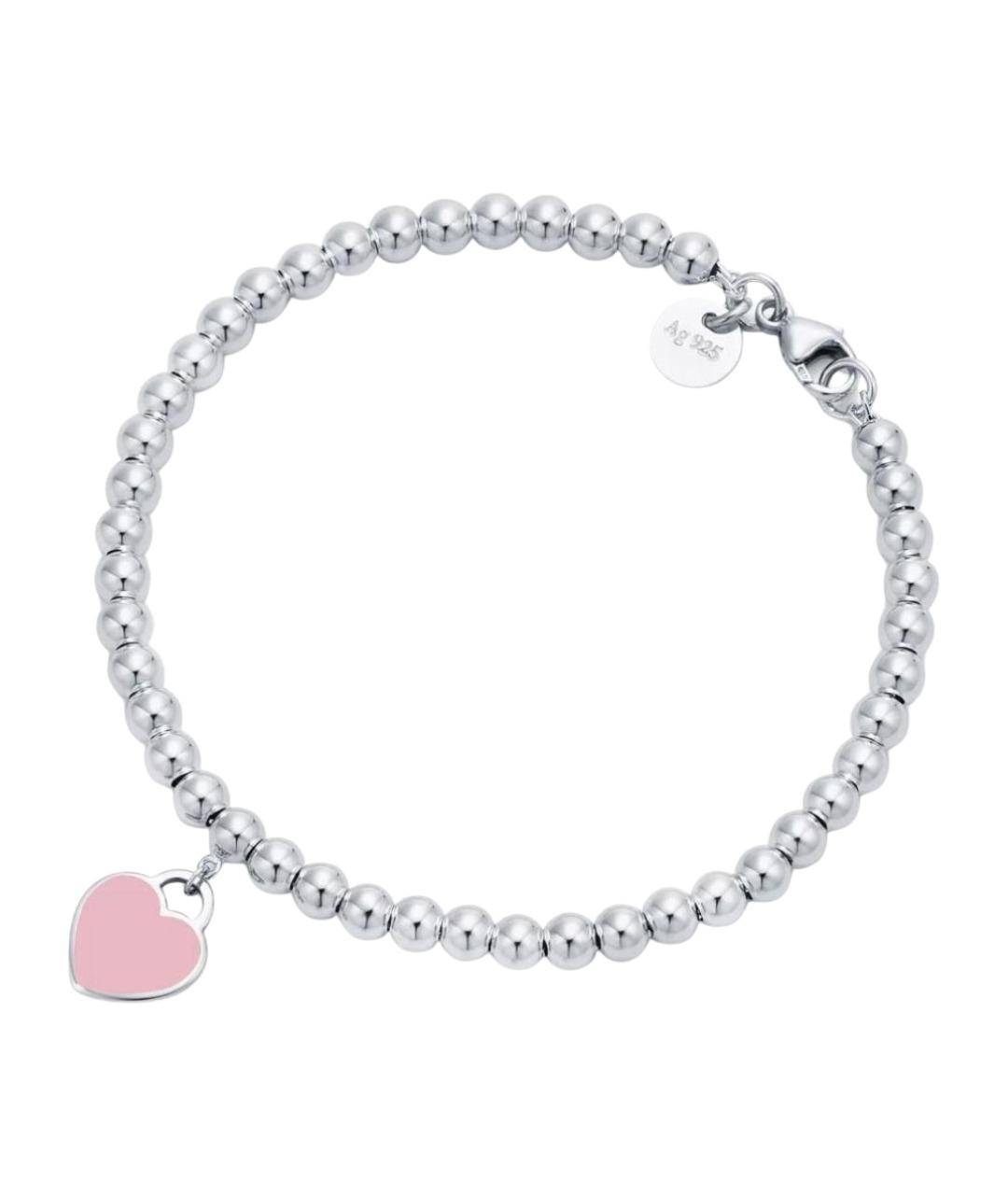 TIFFANY&CO Розовый серебряный браслет, фото 1