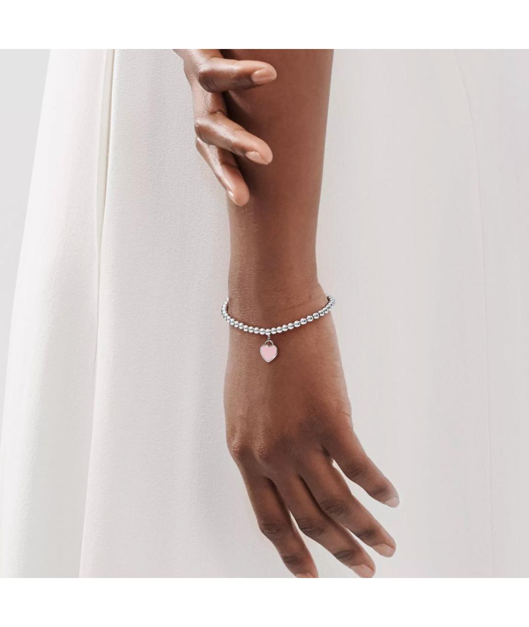 TIFFANY&CO Розовый серебряный браслет, фото 2