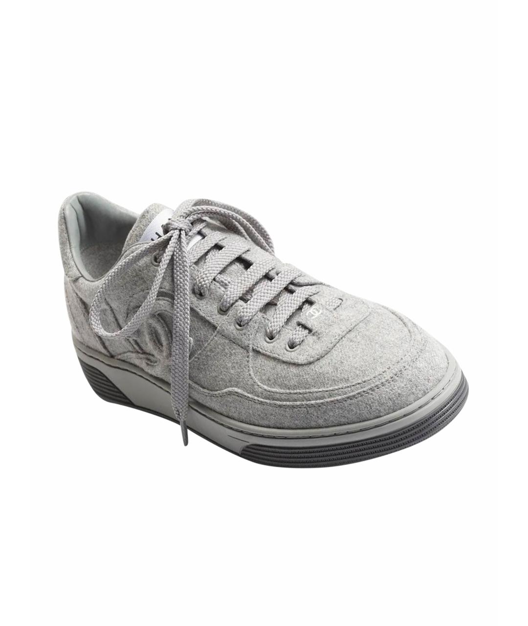 CHANEL Серые кеды, фото 1