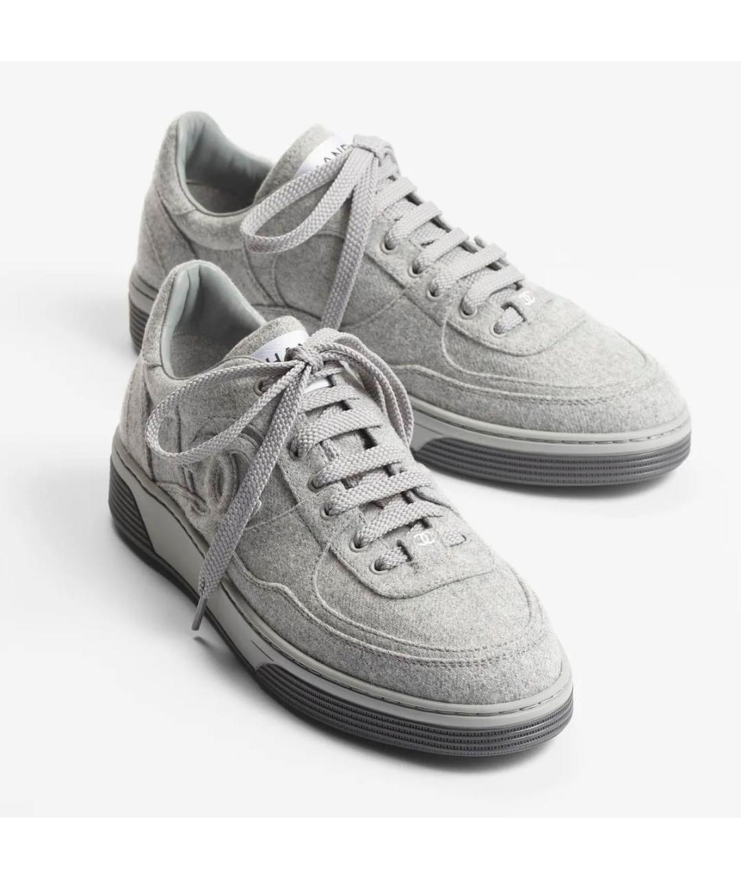 CHANEL Серые кеды, фото 4