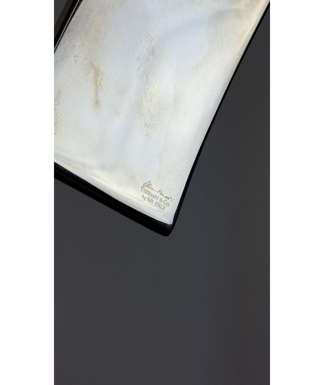 TIFFANY&CO Серебряная кожаная визитница, фото 4