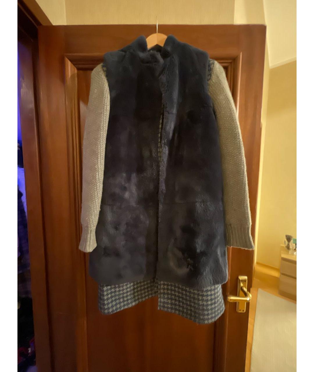 ELEVENTY Синее шерстяное пальто, фото 9