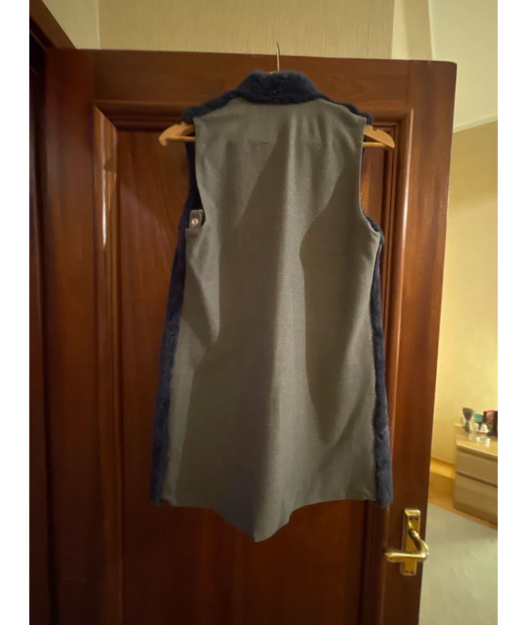 ELEVENTY Синее шерстяное пальто, фото 6