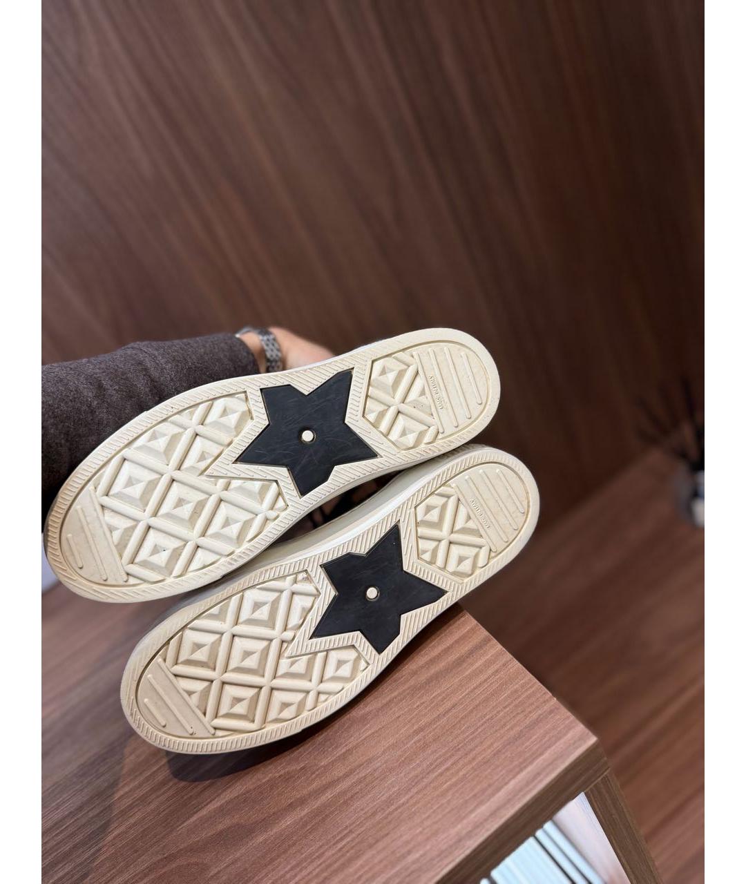 CHRISTIAN DIOR Темно-синие текстильные кеды, фото 5