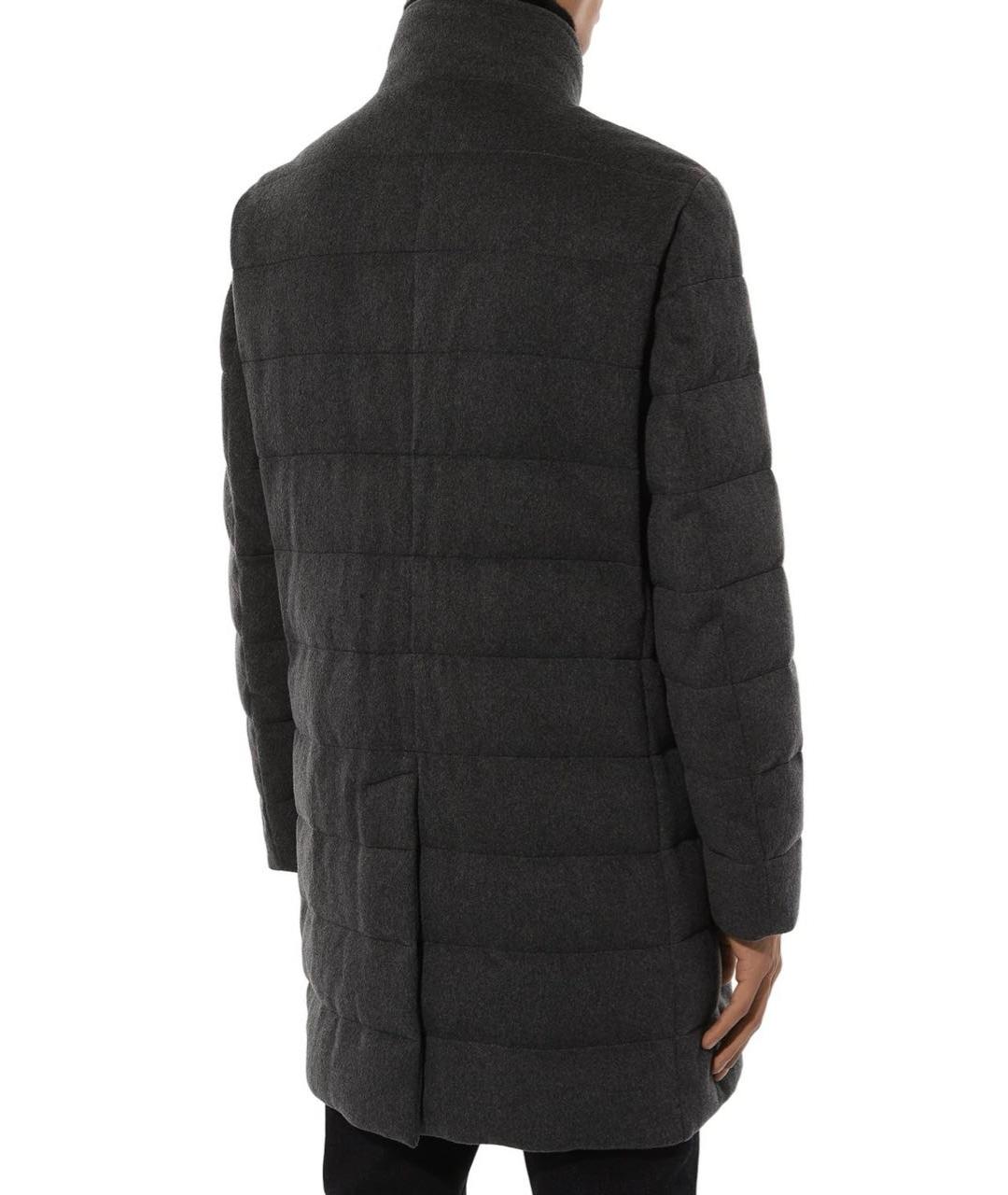 KITON Серая шерстяная куртка, фото 6